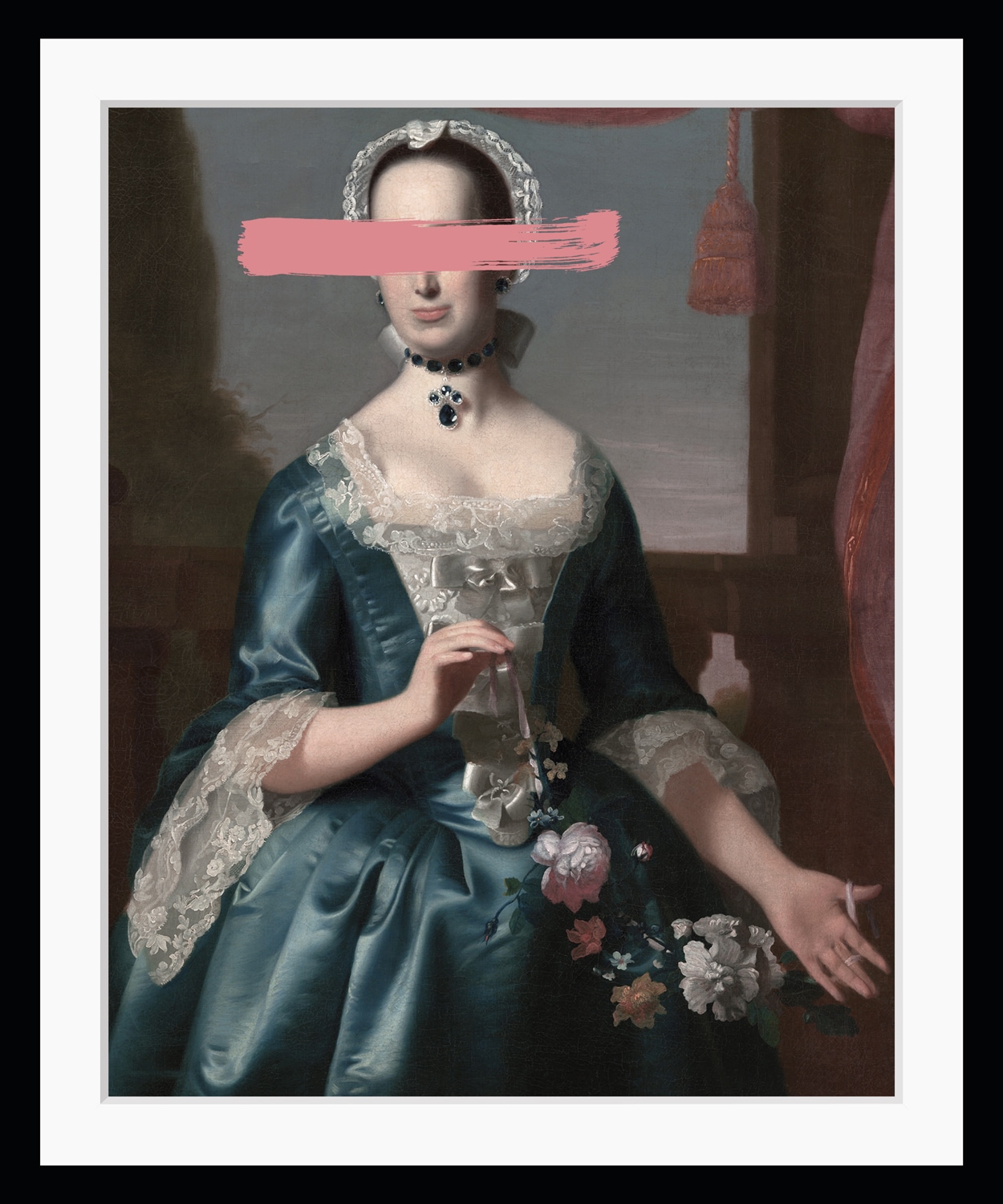 queence Bild »Ciara mit Farbklecks«, Frau-Historische Persönlichkeiten-Bilder von Frauen-Kunst-Gemälde, HD Premium Poster-Druck inkl. Holzrahmen queence Bild »Ciara mit Farbklecks«, Frau-Historische Persönlichkeiten-Bilder von Frauen-Kunst-Gemälde, HD Premium Poster-Druck inkl. Holzrahmen von queence