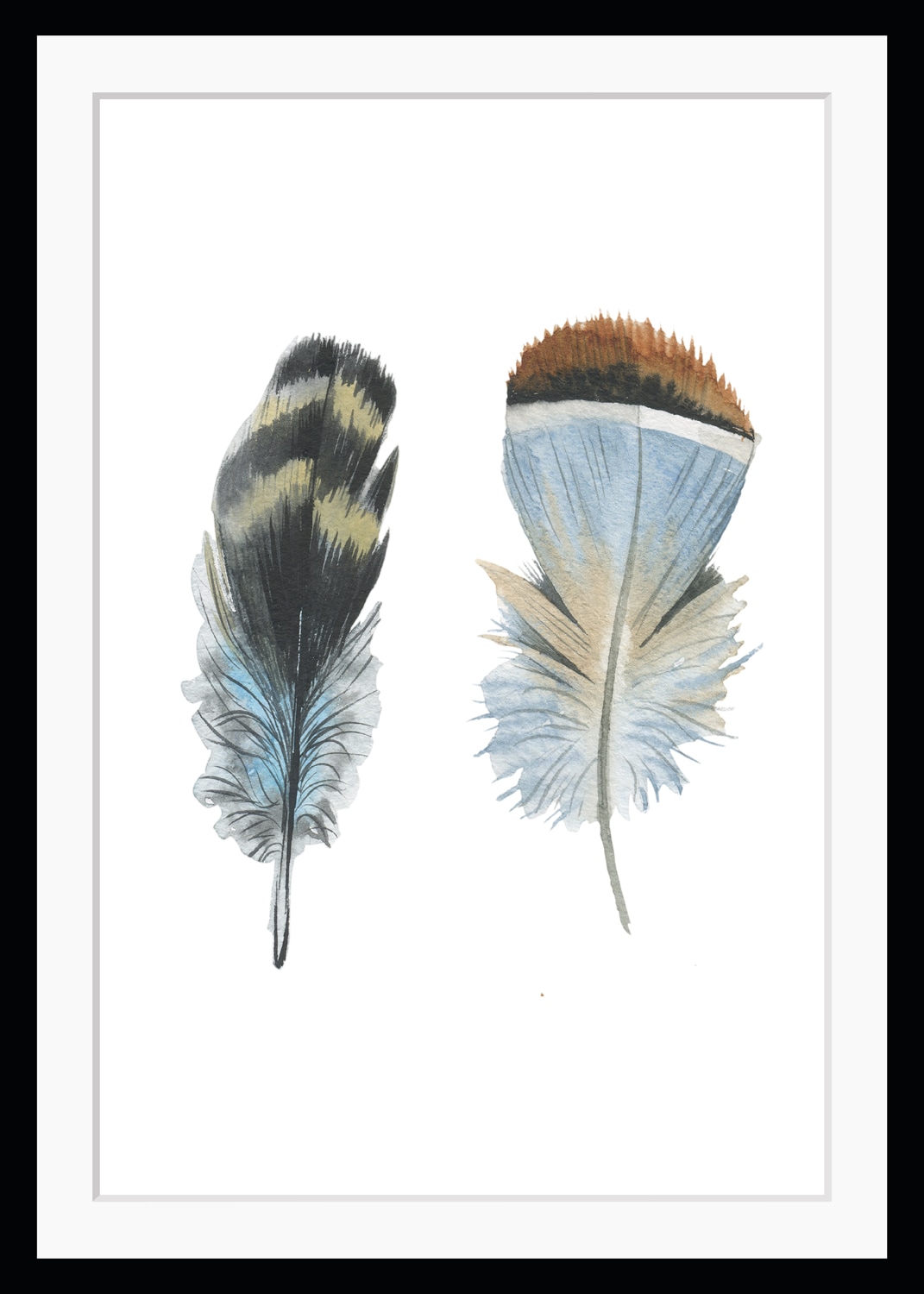 queence Bild »Dorothy«, Federn-Kunst, HD Premium Poster-Druck inkl. Holzrahmen queence Bild »Dorothy«, Federn-Kunst, HD Premium Poster-Druck inkl. Holzrahmen von queence