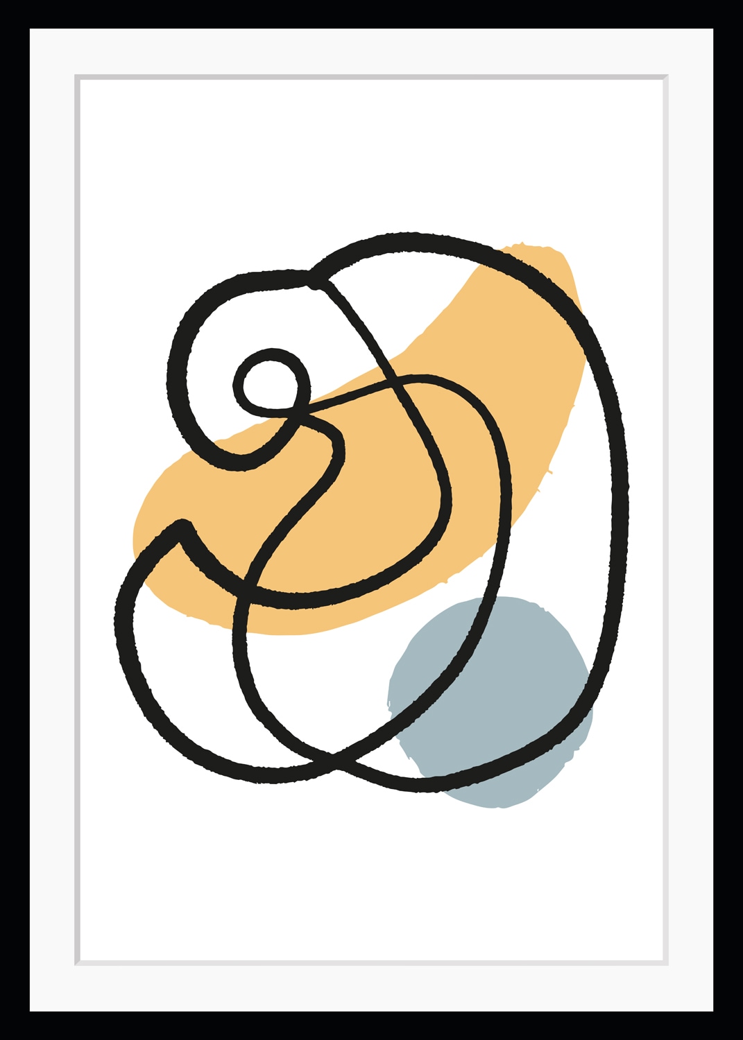 queence Bild »Fabienne«, Abstrakt-Kunst-Gemälde-Gesicht-Figuren, HD Premium Poster-Druck inkl. Holzrahmen queence Bild »Fabienne«, Abstrakt-Kunst-Gemälde-Gesicht-Figuren, HD Premium Poster-Druck inkl. Holzrahmen von queence