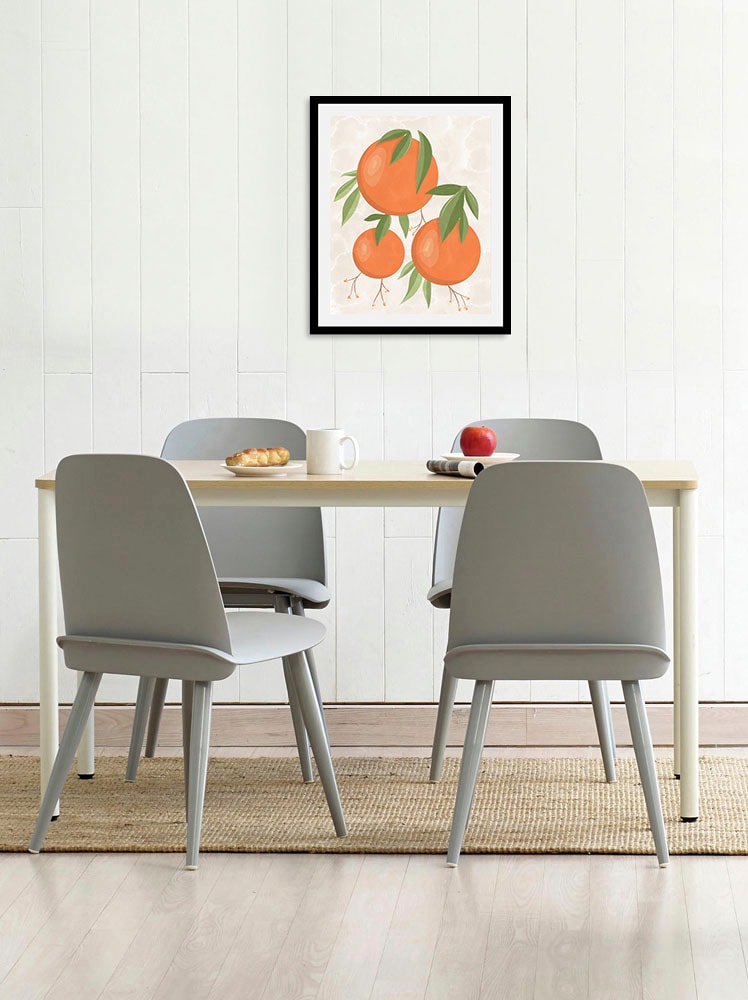 queence Bild »Finja«, Obst-Obst Bilder-Essen-Lebensmittel-Kunst, (1 St.), HD Premium Poster-Druck inkl. Holzrahmen von queence