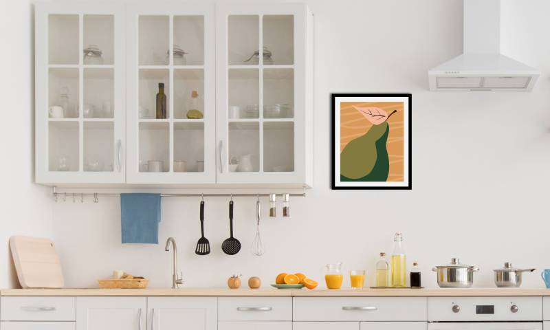 queence Bild »Freya«, Obst-Obst Bilder-Essen-Lebensmittel-Kunst, (1 St.), HD Premium Poster-Druck inkl. Holzrahmen von queence