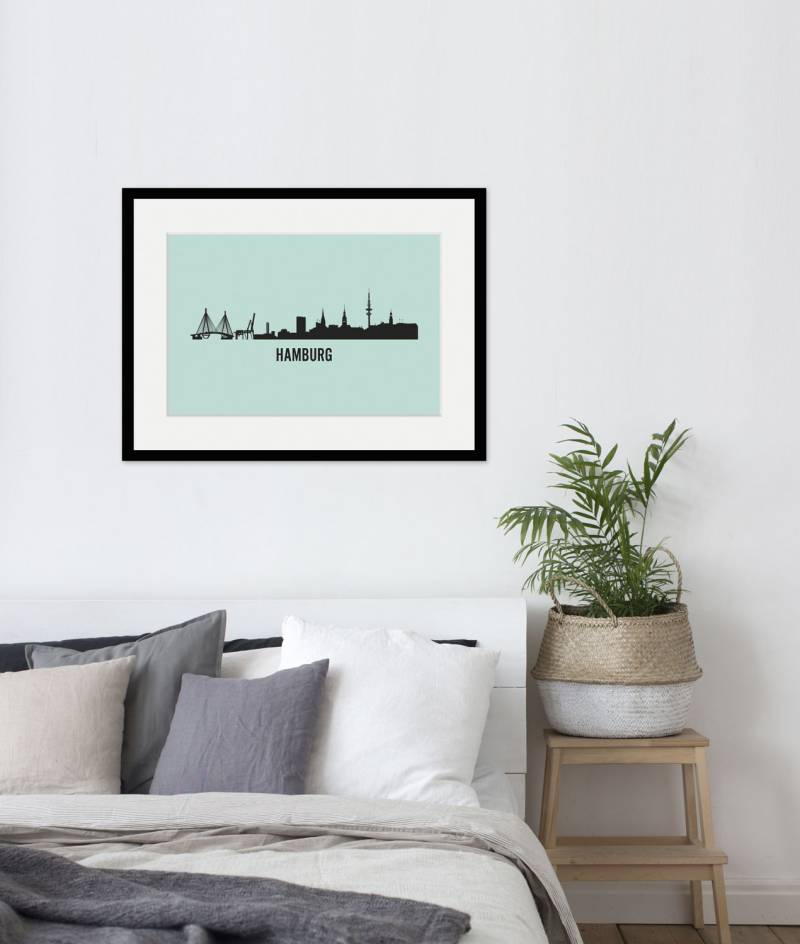 queence Bild »Hamburg Skyline«, Städte, (1 St.) von queence