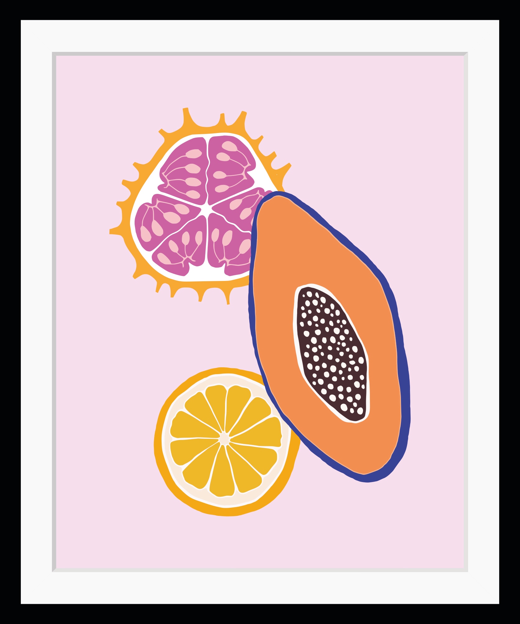 queence Bild »Jannis«, Obst-Obst Bilder-Kunst-Lebensmittel, HD Premium Poster-Druck inkl. Holzrahmen queence Bild »Jannis«, Obst-Obst Bilder-Kunst-Lebensmittel, HD Premium Poster-Druck inkl. Holzrahmen von queence