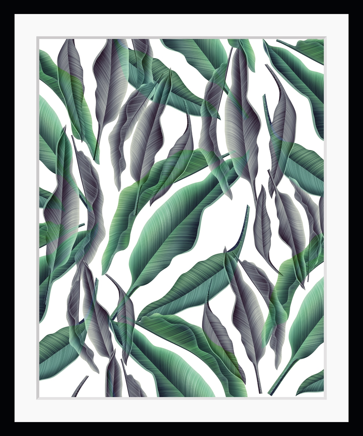 queence Bild »Julia«, Blätter-Pflanzen-Pflanzenbilder-Kunst, HD Premium Poster-Druck inkl. Holzrahmen queence Bild »Julia«, Blätter-Pflanzen-Pflanzenbilder-Kunst, HD Premium Poster-Druck inkl. Holzrahmen von queence