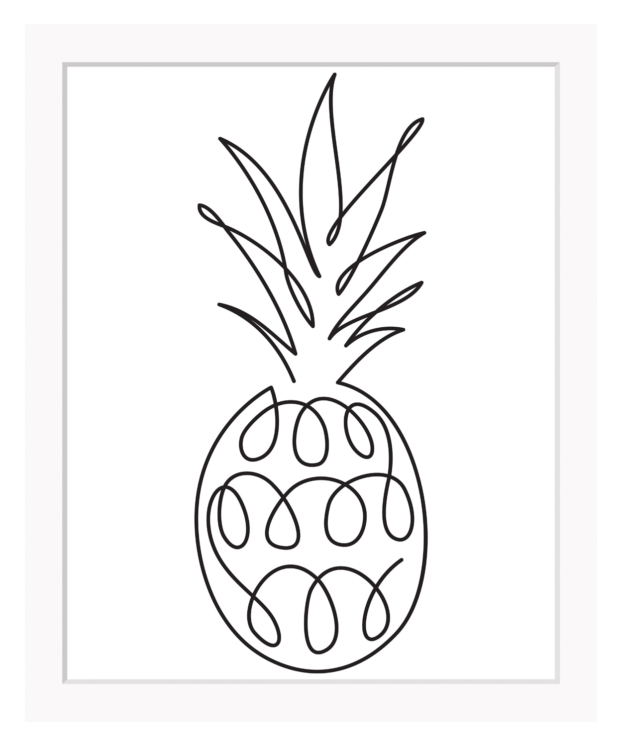 queence Bild »Juliane«, Ananas, gerahmt, Ananas von queence