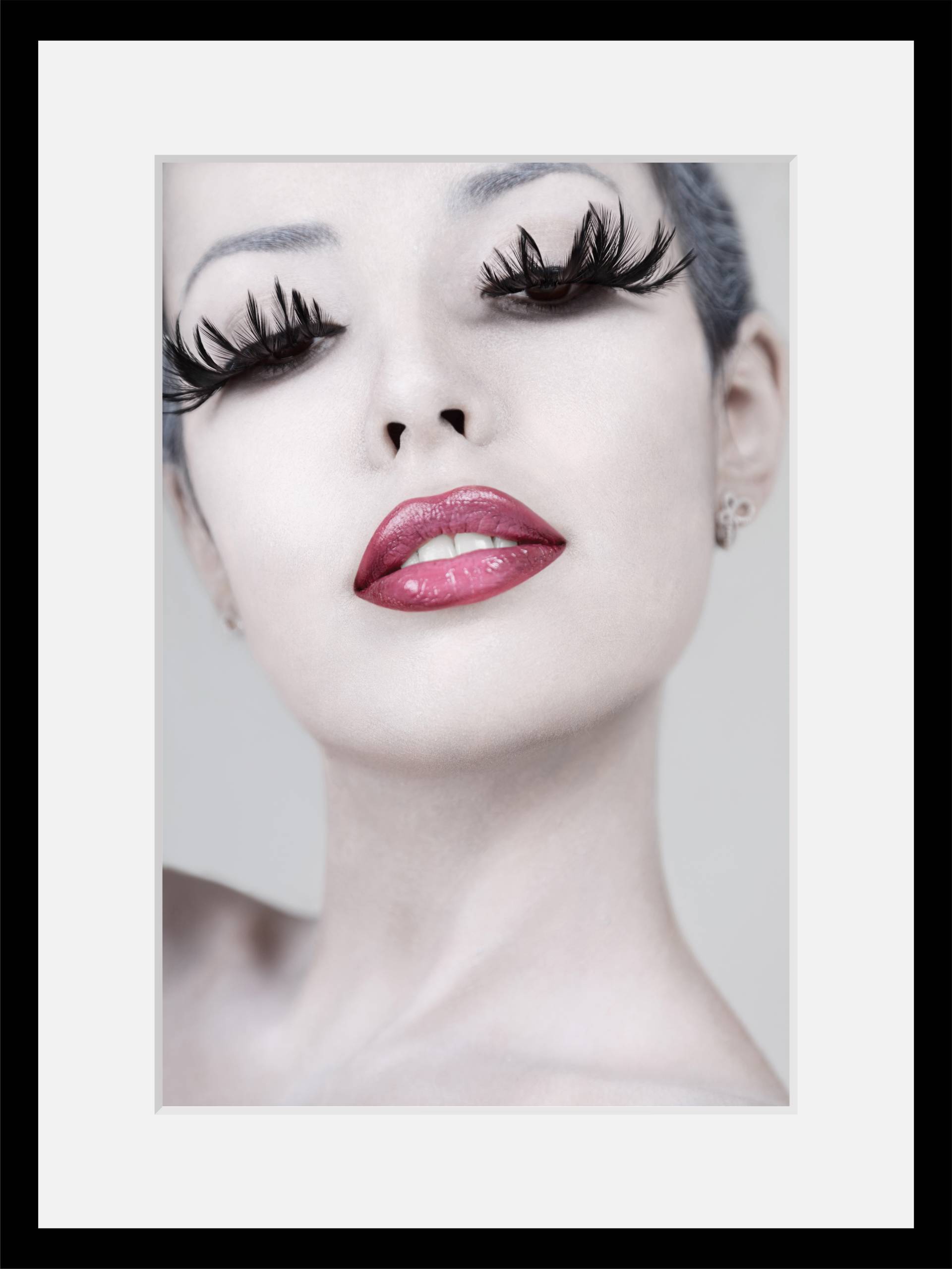 queence Bild »Lashes«, Frau, Lashes, Frau mit langen Wimpern, gerahmt, Mascara von queence