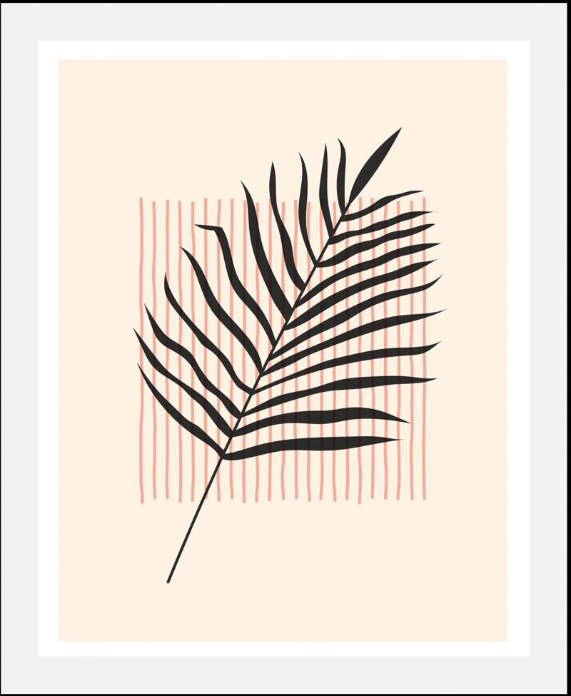 queence Bild »Leaf«, Abstrakt, (1 St.), gerahmt von queence