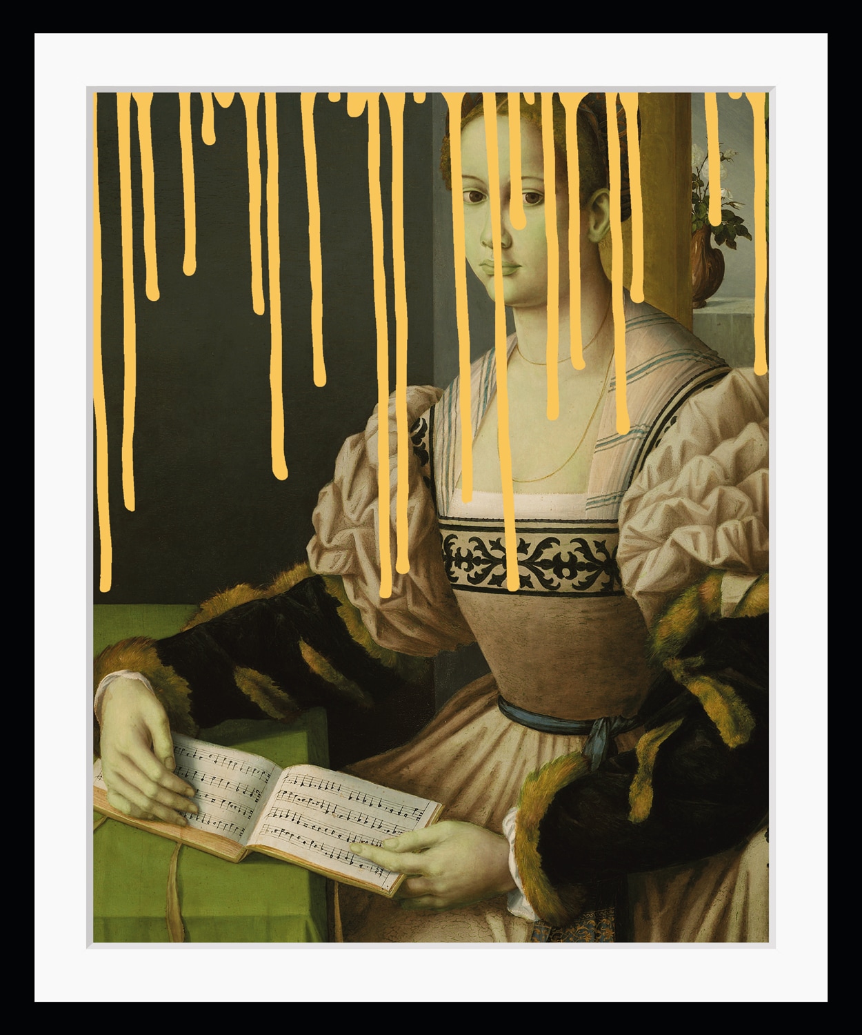 queence Bild »Leonie mit Farbklecks«, Frau-Historische Persönlichkeiten-Bilder von Frauen-Kunst-Gemälde, HD Premium Poster-Druck inkl. Holzrahmen queence Bild »Leonie mit Farbklecks«, Frau-Historische Persönlichkeiten-Bilder von Frauen-Kunst-Gemälde, HD Premium Poster-Druck inkl. Holzrahmen von queence