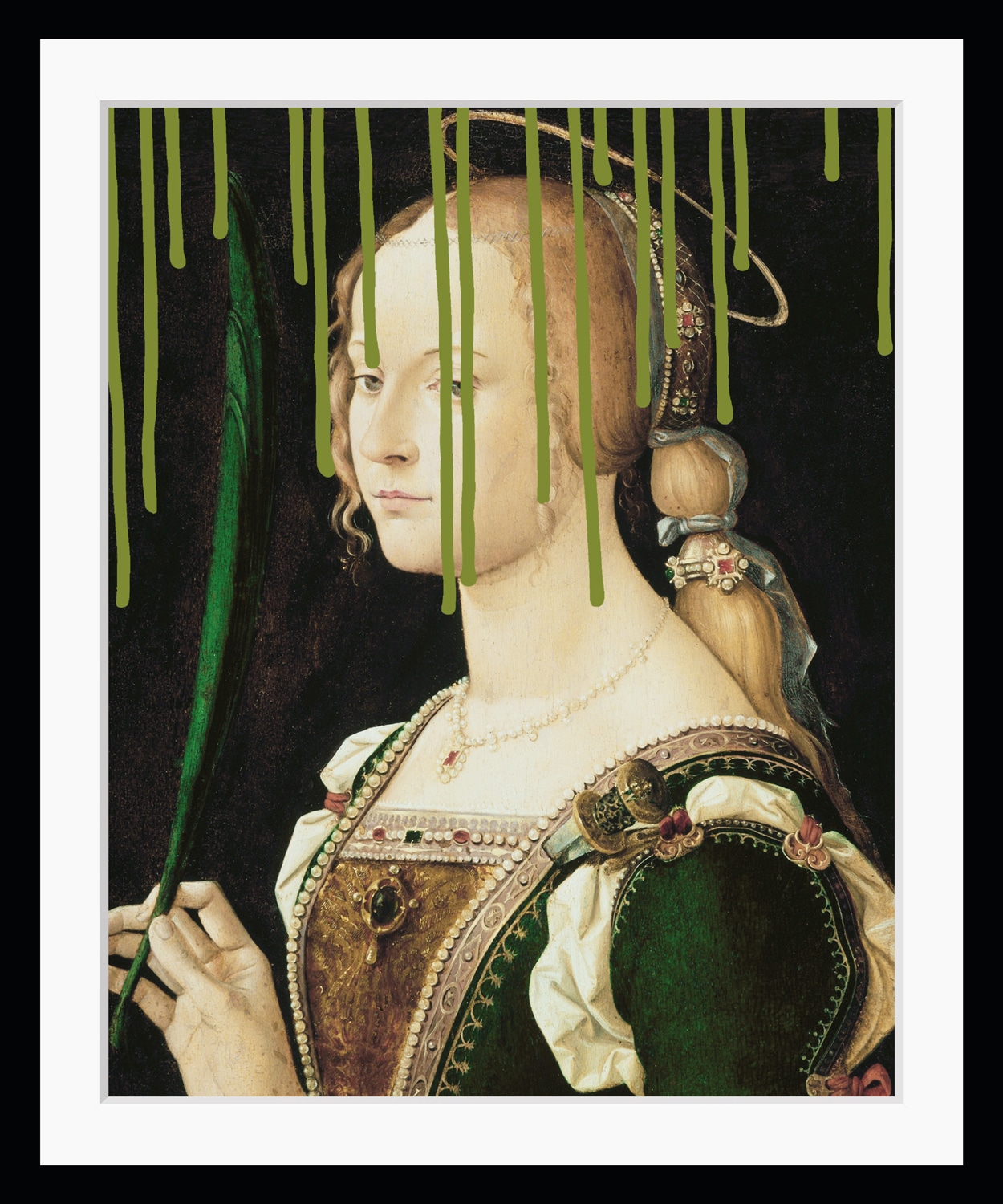 queence Bild »Lissy mit Farbklecks«, Frau-Historische Persönlichkeiten-Bilder von Frauen-Kunst-Gemälde, HD Premium Poster-Druck inkl. Holzrahmen queence Bild »Lissy mit Farbklecks«, Frau-Historische Persönlichkeiten-Bilder von Frauen-Kunst-Gemälde, HD Premium Poster-Druck inkl. Holzrahmen von queence