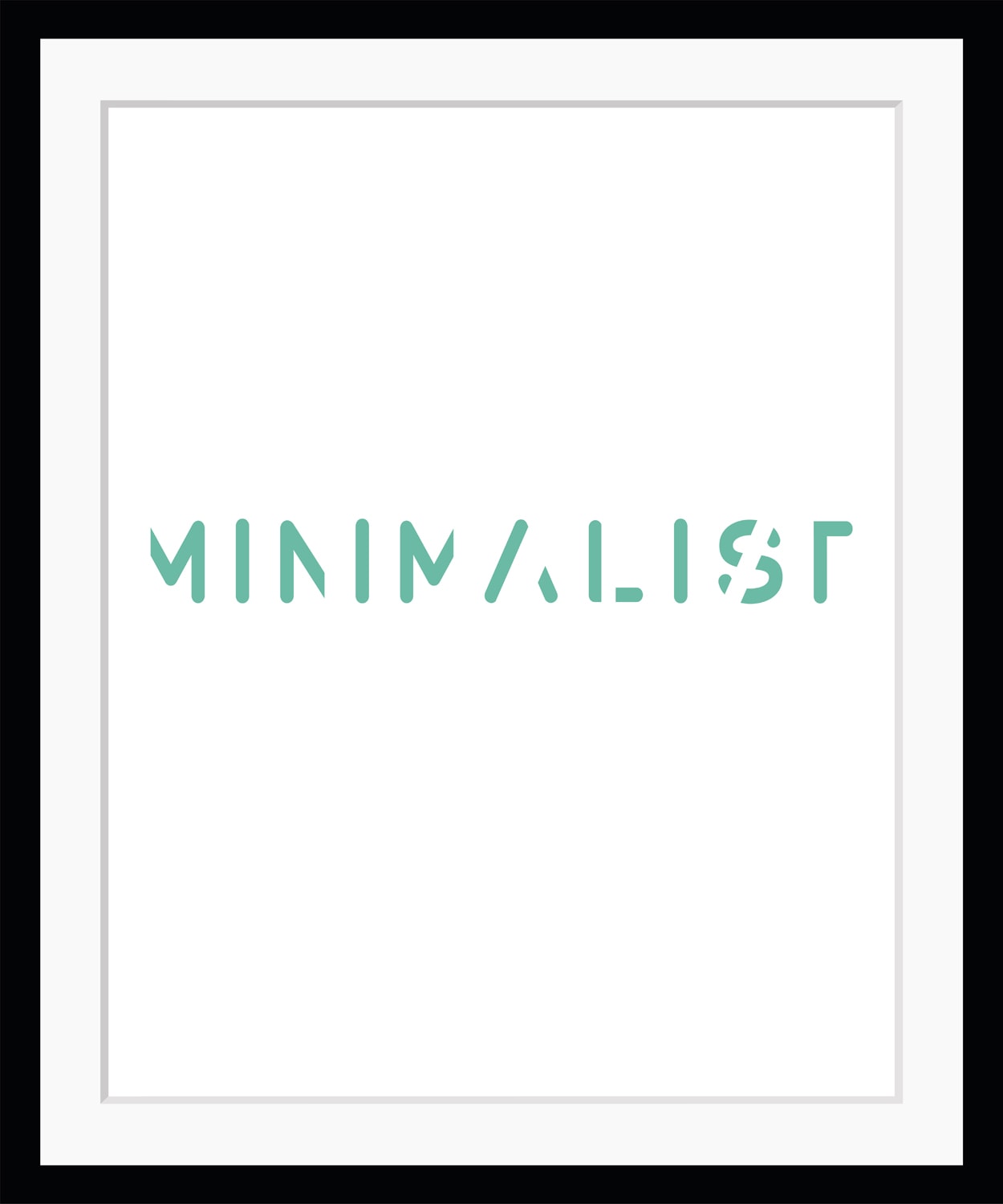 queence Bild »MINIMALIST«, Sprüche & Texte, Schrift, gerahmt queence Bild »MINIMALIST«, Sprüche & Texte, Schrift, gerahmt von queence