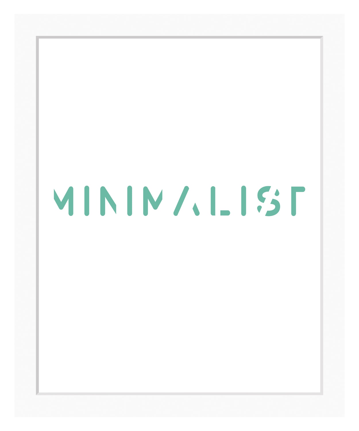 queence Bild »MINIMALIST«, Sprüche & Texte, Schrift, gerahmt queence Bild »MINIMALIST«, Sprüche & Texte, Schrift, gerahmt von queence
