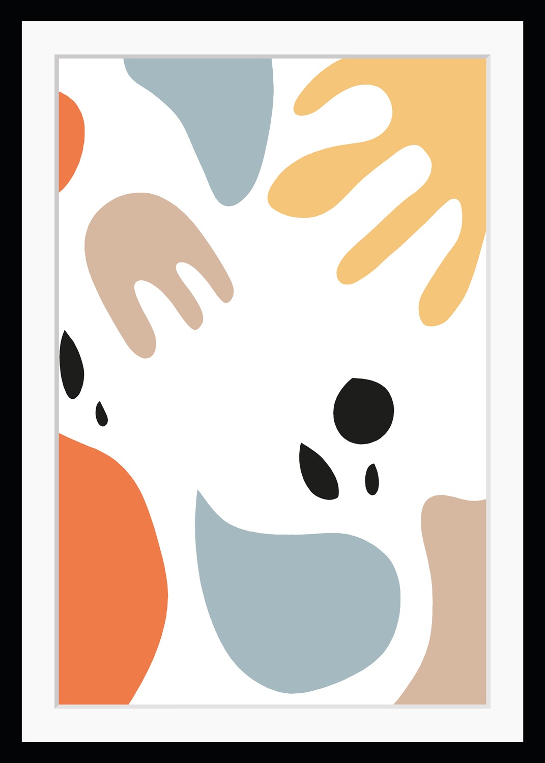 queence Bild »Magnus«, Abstrakt-Kunst-Figuren-Gemälde, HD Premium Poster-Druck inkl. Holzrahmen queence Bild »Magnus«, Abstrakt-Kunst-Figuren-Gemälde, HD Premium Poster-Druck inkl. Holzrahmen von queence