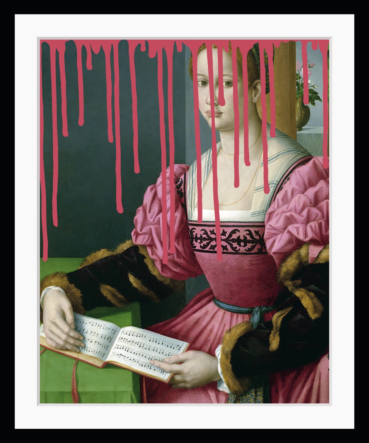 queence Bild »Malia mit Farbklecks«, Frau-Bilder von Frauen-Historische Persönlichkeiten-Kunst-Gemälde, HD Premium Poster-Druck inkl. Holzrahmen queence Bild »Malia mit Farbklecks«, Frau-Bilder von Frauen-Historische Persönlichkeiten-Kunst-Gemälde, HD Premium Poster-Druck inkl. Holzrahmen von queence