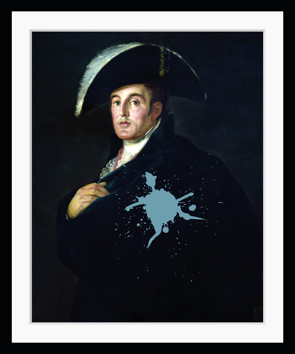 queence Bild »Manfred mit Farbklecks«, Mann-Historische Persönlichkeiten-Bilder von Männern-Kunst-Gemälde, HD Premium Poster-Druck inkl. Holzrahmen queence Bild »Manfred mit Farbklecks«, Mann-Historische Persönlichkeiten-Bilder von Männern-Kunst-Gemälde, HD Premium Poster-Druck inkl. Holzrahmen von queence