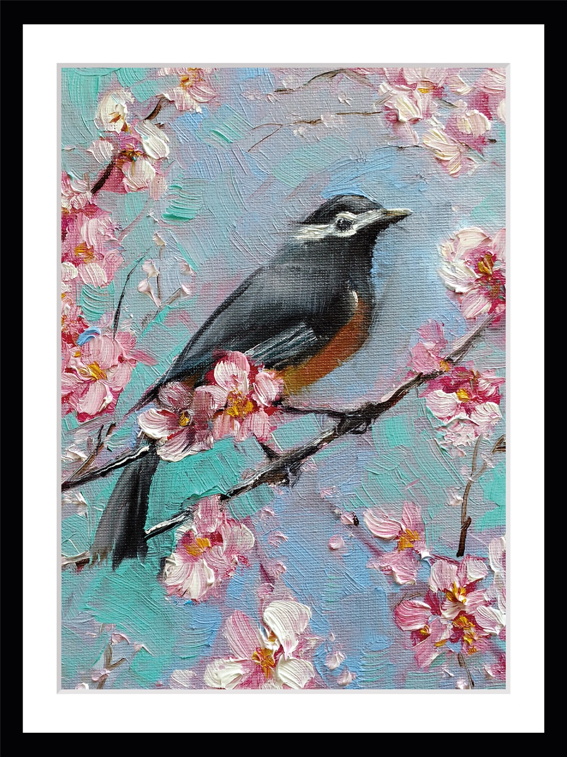 queence Bild »Mona«, Vögel, gerahmt, Blumen queence Bild »Mona«, Vögel, gerahmt, Blumen von queence