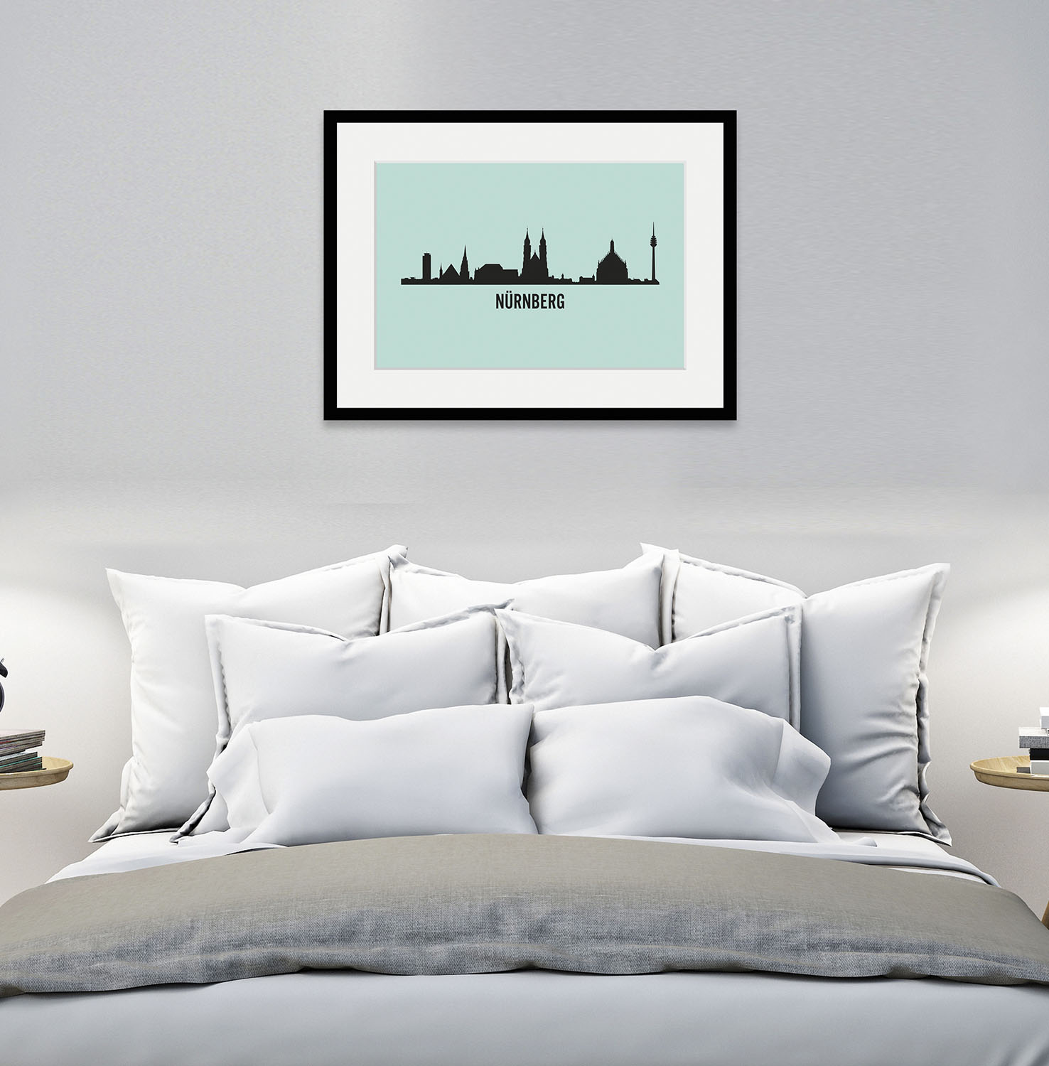 queence Bild »Nürnberg Skyline«, Städte, (1 St.) von queence