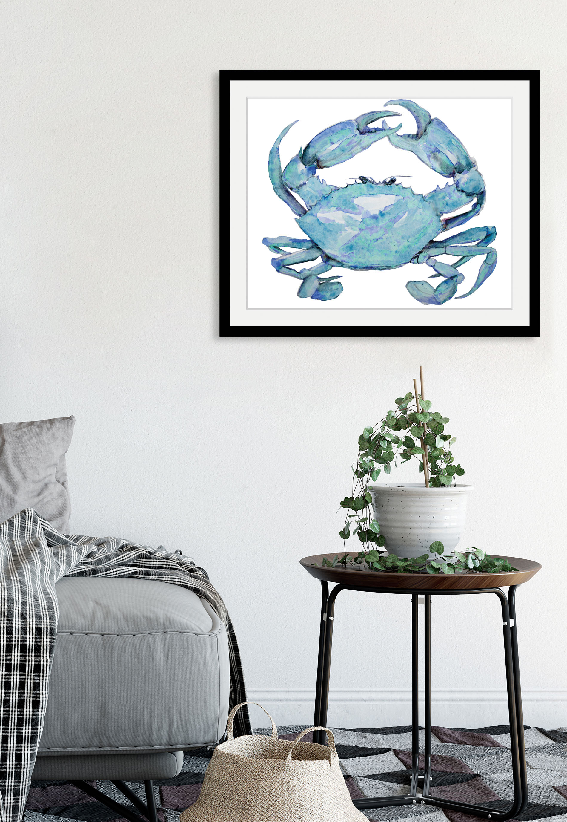 queence Bild »Palina«, Meer-Wassertiere-Kunst, (1 St.), HD Premium Poster-Druck inkl. Holzrahmen von queence