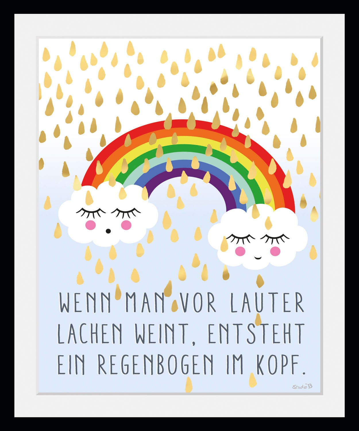 queence Bild »Regenbogen im Kopf«, Wolken, (1 St.) von queence