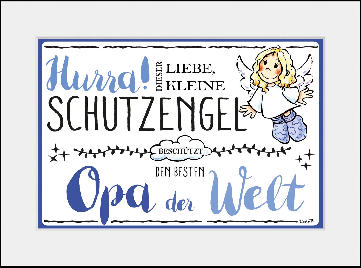 queence Bild »Schutzengel Opa«, Engel, (1 St.) von queence