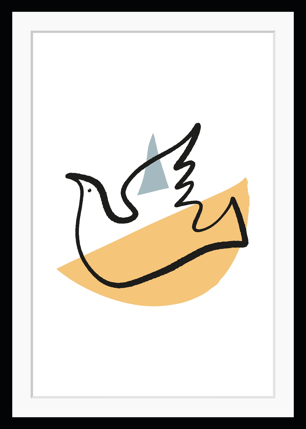 queence Bild »Friedenstaube«, Abstrakt-Religion-Vögel-Vogelbilder-Peace-Zeichen, HD Premium Poster-Druck inkl. Holzrahmen queence Bild »Friedenstaube«, Abstrakt-Religion-Vögel-Vogelbilder-Peace-Zeichen, HD Premium Poster-Druck inkl. Holzrahmen von queence