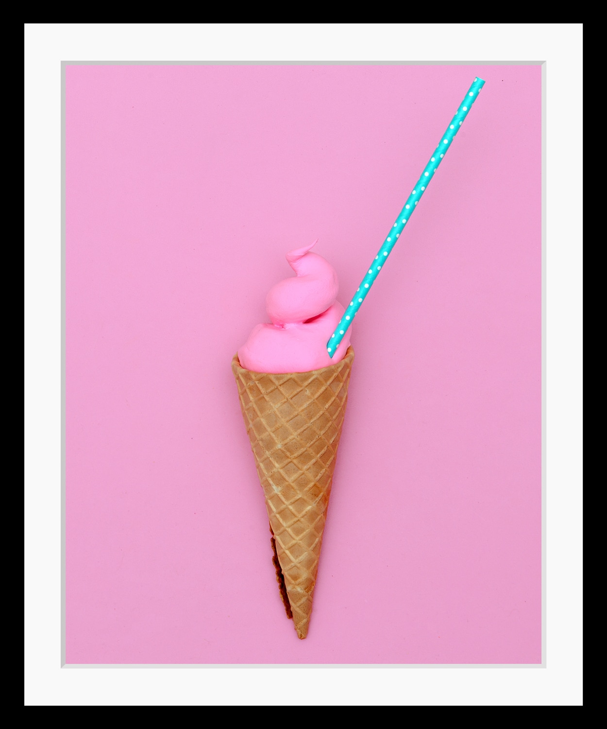queence Bild »Vivien«, Eis-Süssigkeiten-Süssspeisen-Humor-Lebensmittel-Abstrakt, HD Premium Poster-Druck inkl. Holzrahmen queence Bild »Vivien«, Eis-Süssigkeiten-Süssspeisen-Humor-Lebensmittel-Abstrakt, HD Premium Poster-Druck inkl. Holzrahmen von queence