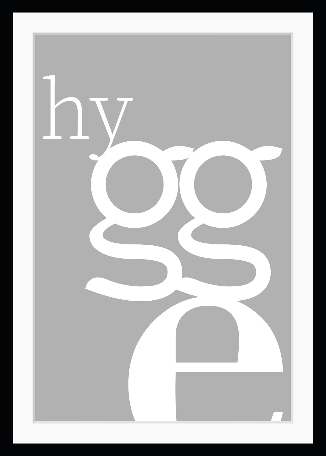 queence Bild »hygge«, Buchstaben-Schriftzug-Humor-Motivationsbilder, HD Premium Poster-Druck inkl. Holzrahmen queence Bild »hygge«, Buchstaben-Schriftzug-Humor-Motivationsbilder, HD Premium Poster-Druck inkl. Holzrahmen von queence