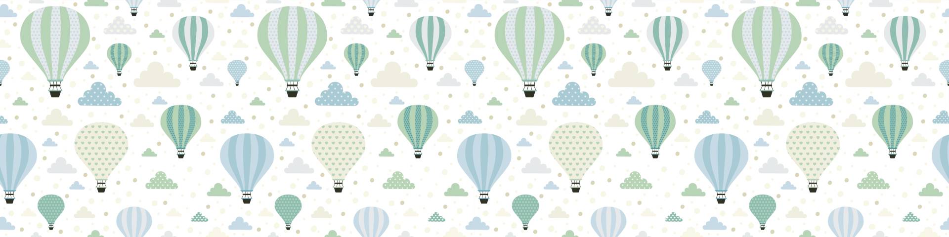 queence Bordüre »Ballonfahrt«, gemustert, 3er Set, selbstklebend, kinderleichte Anbringung, Sticker queence Bordüre »Ballonfahrt«, gemustert, 3er Set, selbstklebend, kinderleichte Anbringung, Sticker von queence