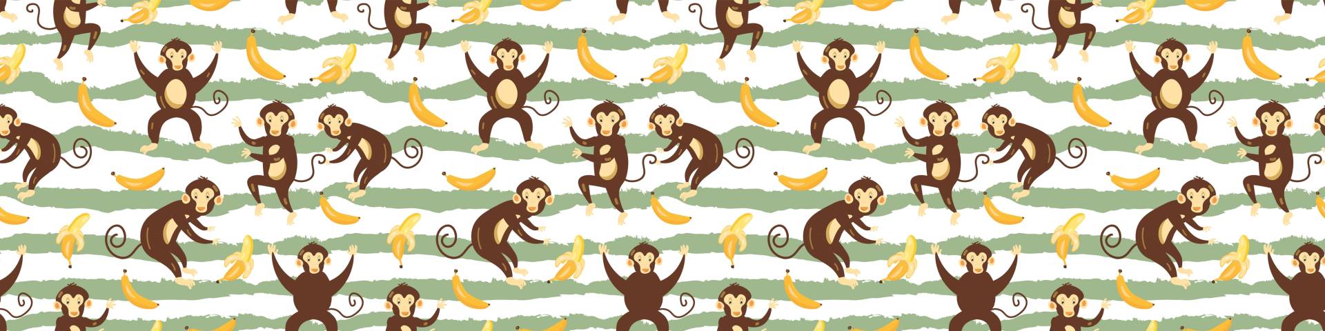 queence Bordüre »Die Affenbande«, gemustert, 3er Set, selbstklebend, kinderleichte Anbringung, Sticker queence Bordüre »Die Affenbande«, gemustert, 3er Set, selbstklebend, kinderleichte Anbringung, Sticker von queence