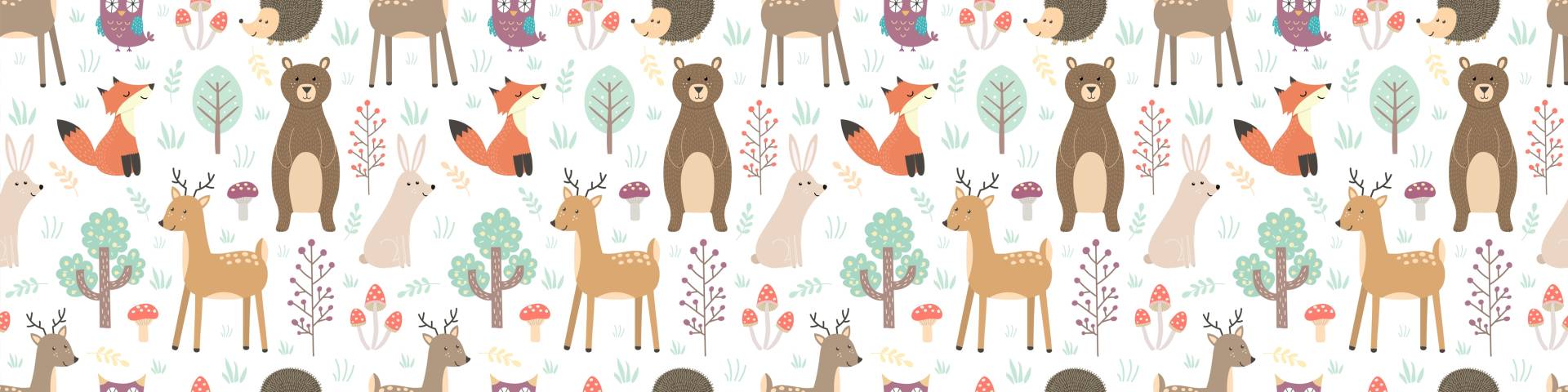 queence Bordüre »Waldtiere«, gemustert, 3er Set, selbstklebend, kinderleichte Anbringung, Sticker queence Bordüre »Waldtiere«, gemustert, 3er Set, selbstklebend, kinderleichte Anbringung, Sticker von queence