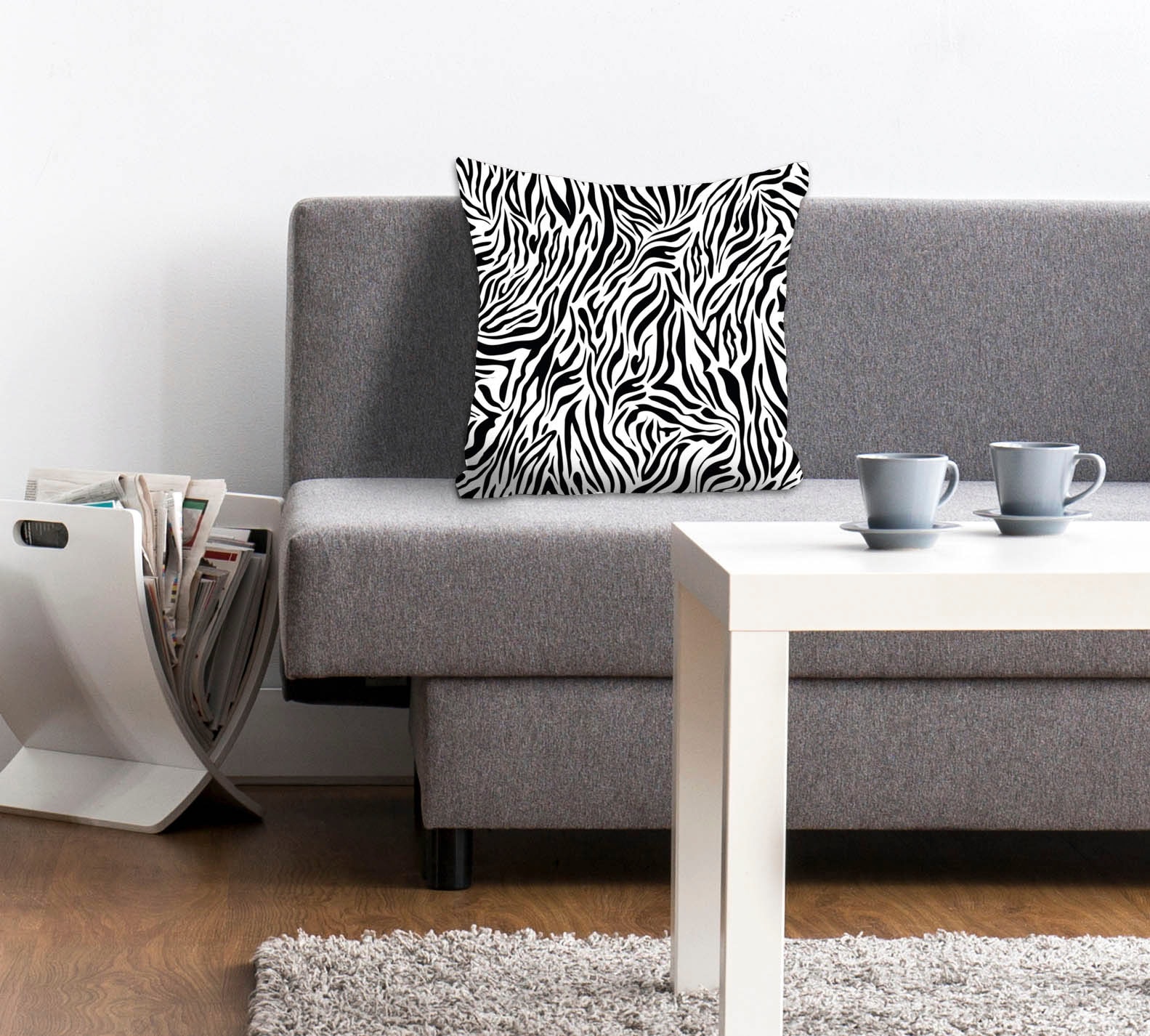 queence Dekokissen »Finn«, mit Animalprint im Zebra-Design, Kissenhülle ohne Füllung, 1 Stück von queence