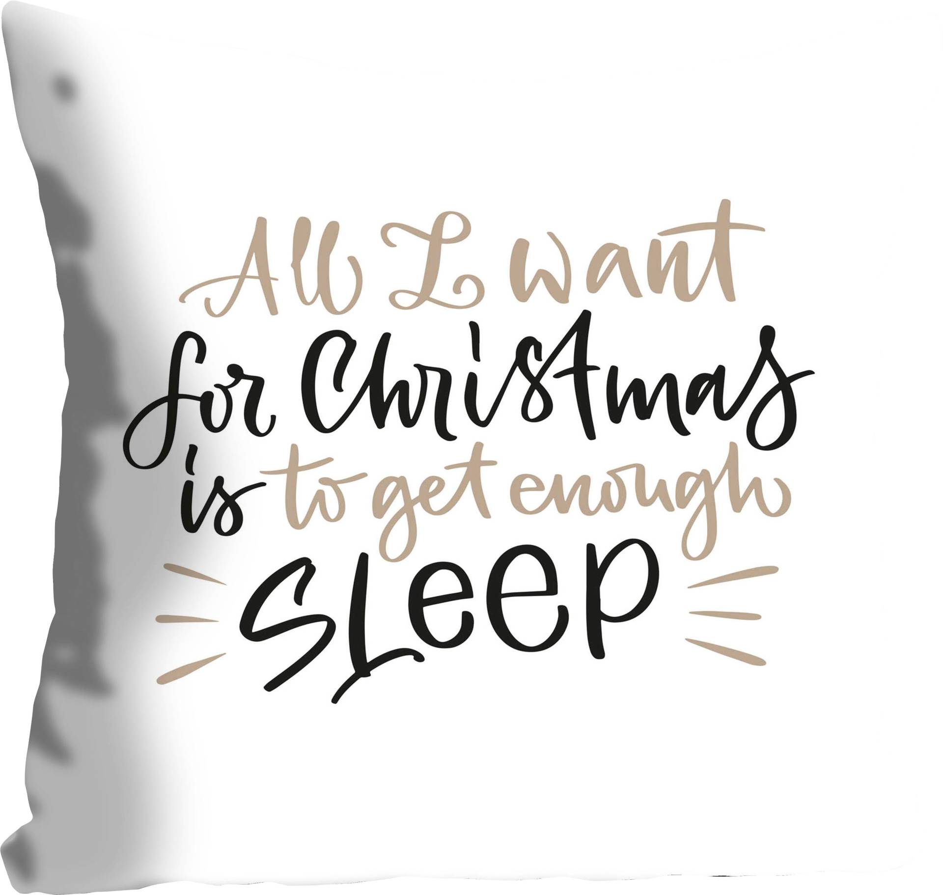 queence Dekokissen »SLEEP FOR CHRISTMAS«, Kissenhülle ohne Füllung, 1 Stück von queence