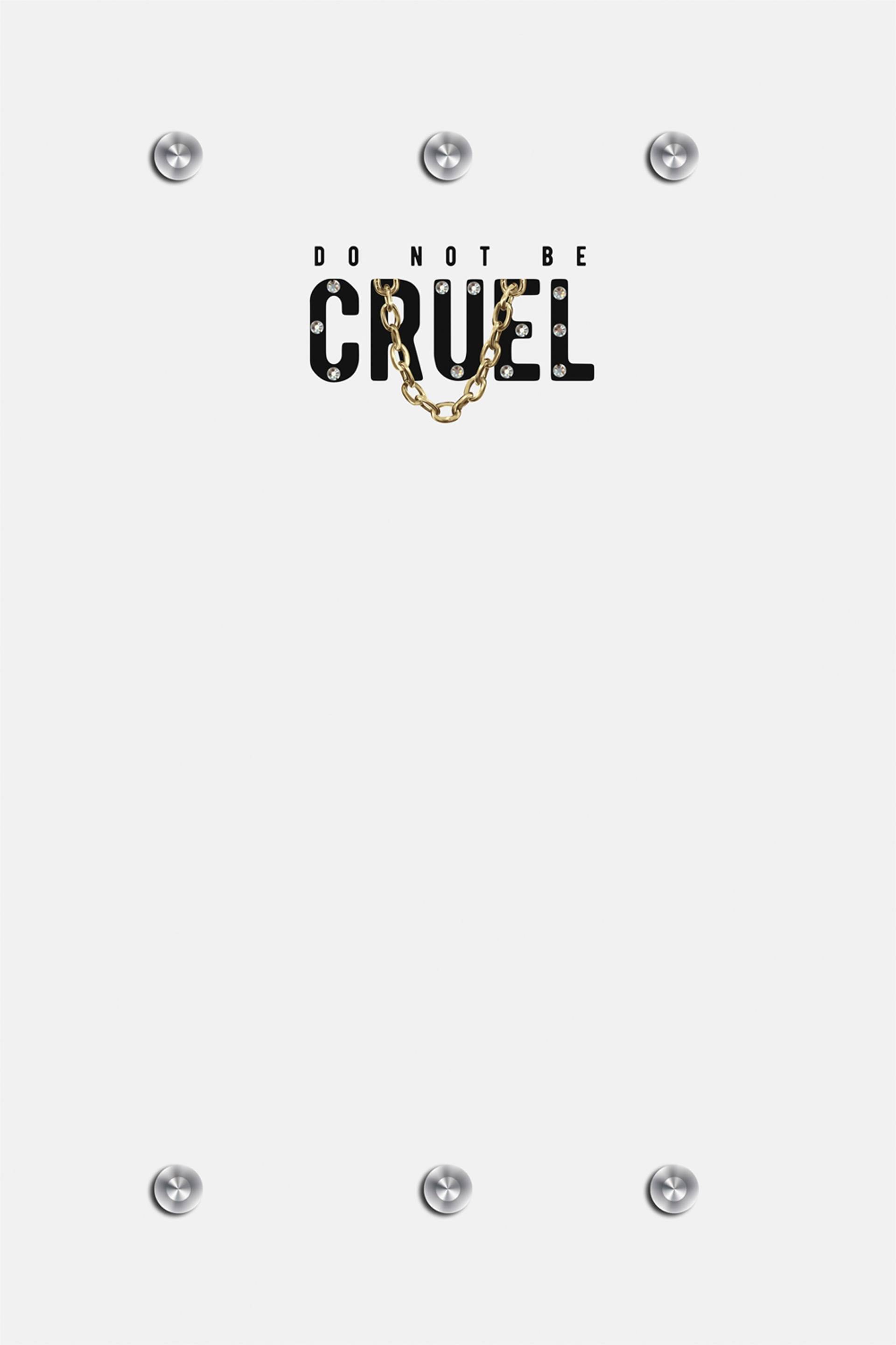 queence Garderobenleiste »DO NOT BE CRUEL«, mit 6 Haken, 80 x 120 cm von queence