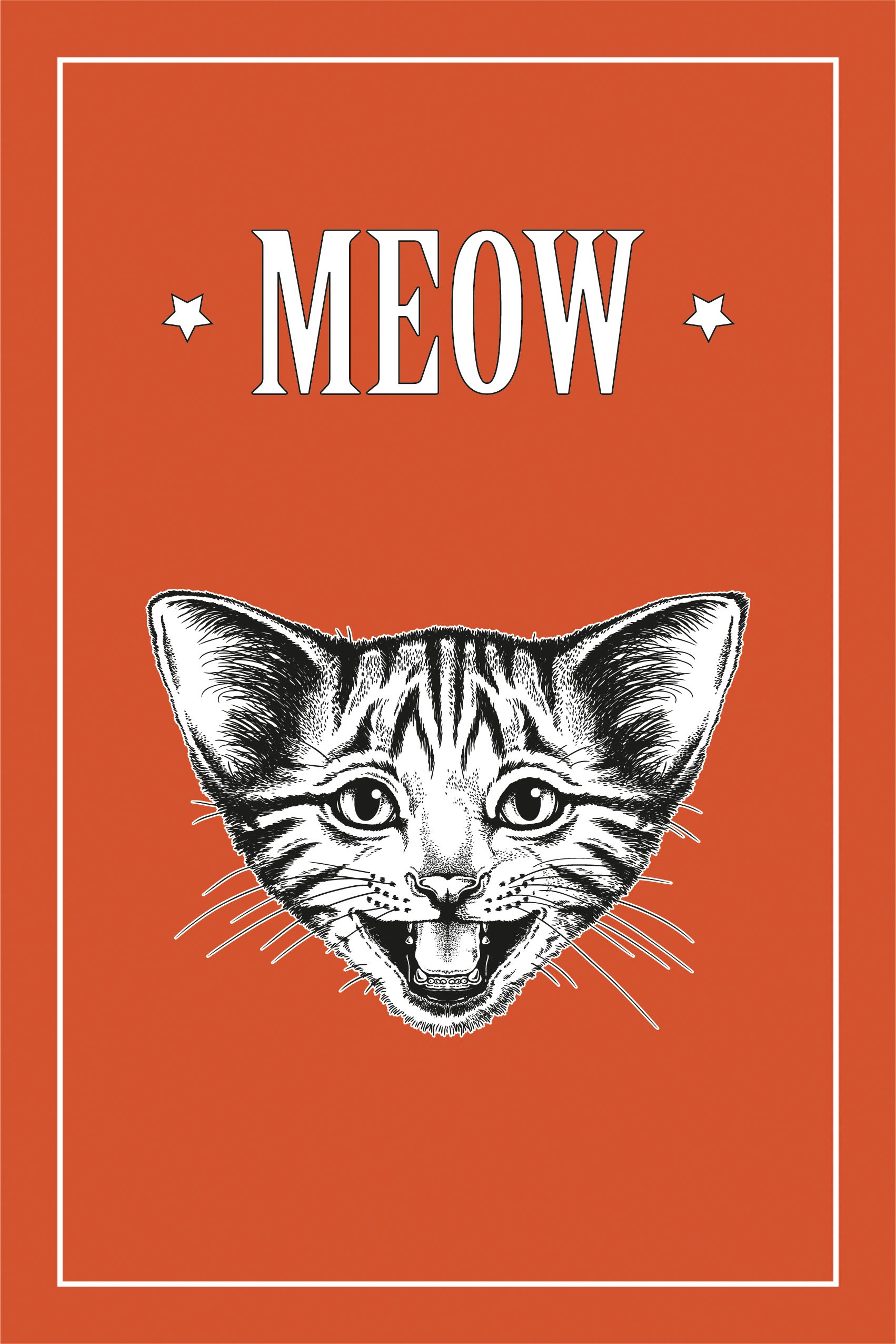 queence Leinwandbild »Katze MEOW« von queence