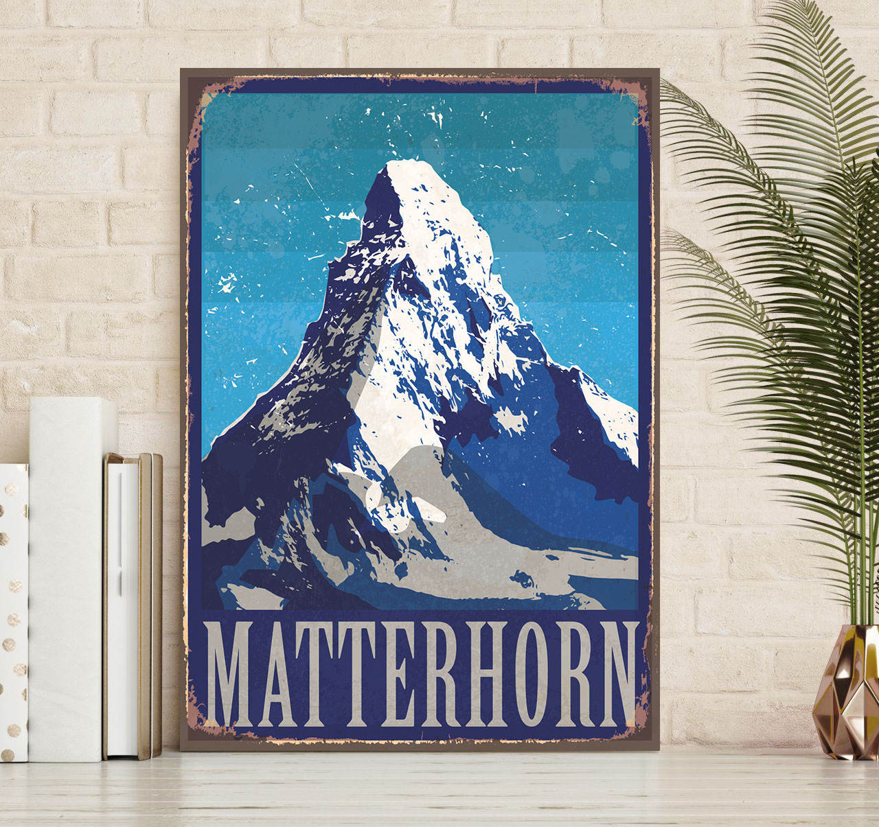 queence Metallbild »Matterhorn«, (1 St.), Stahlschilder von queence