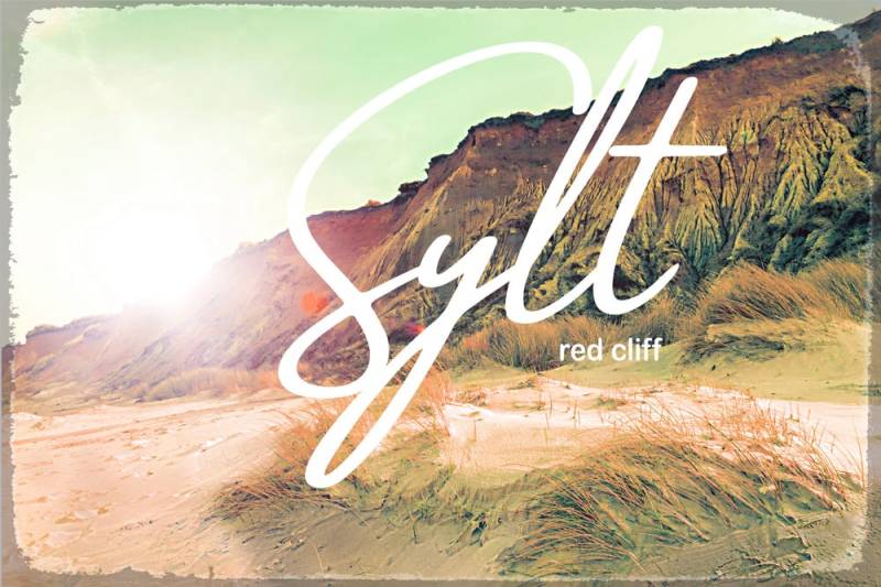 queence Metallbild »Red Cliff«, Strand, (1 St.) von queence