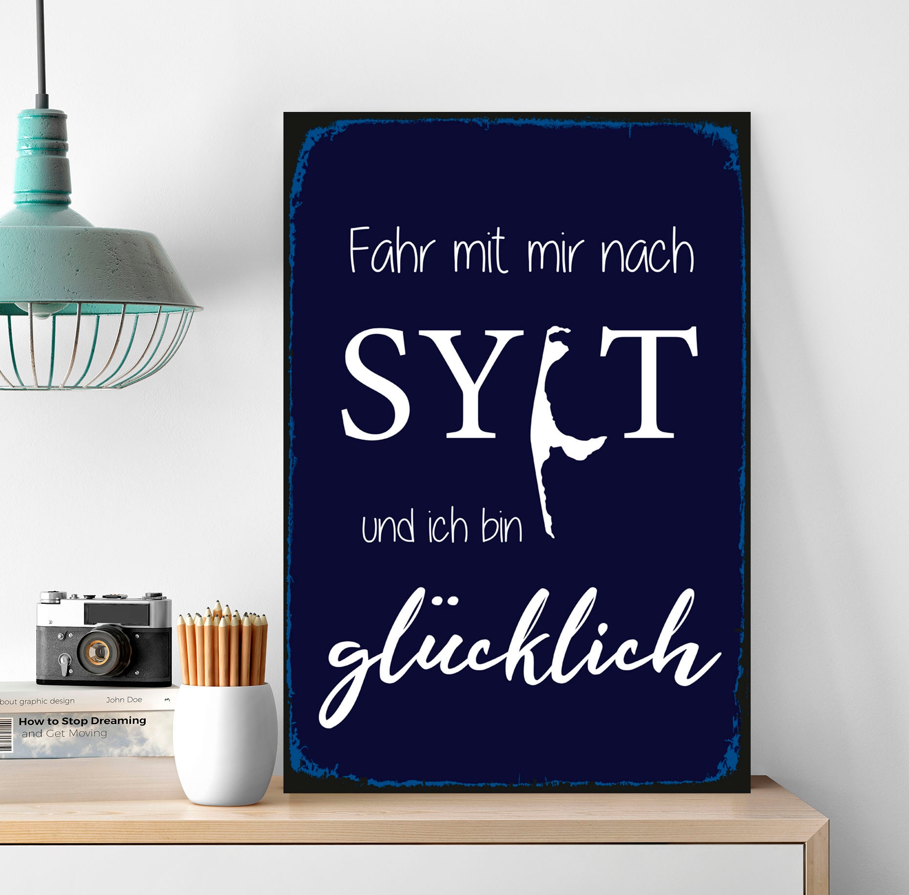 queence Metallbild »Sylter Glück«, (1 St.), Stahlschilder von queence