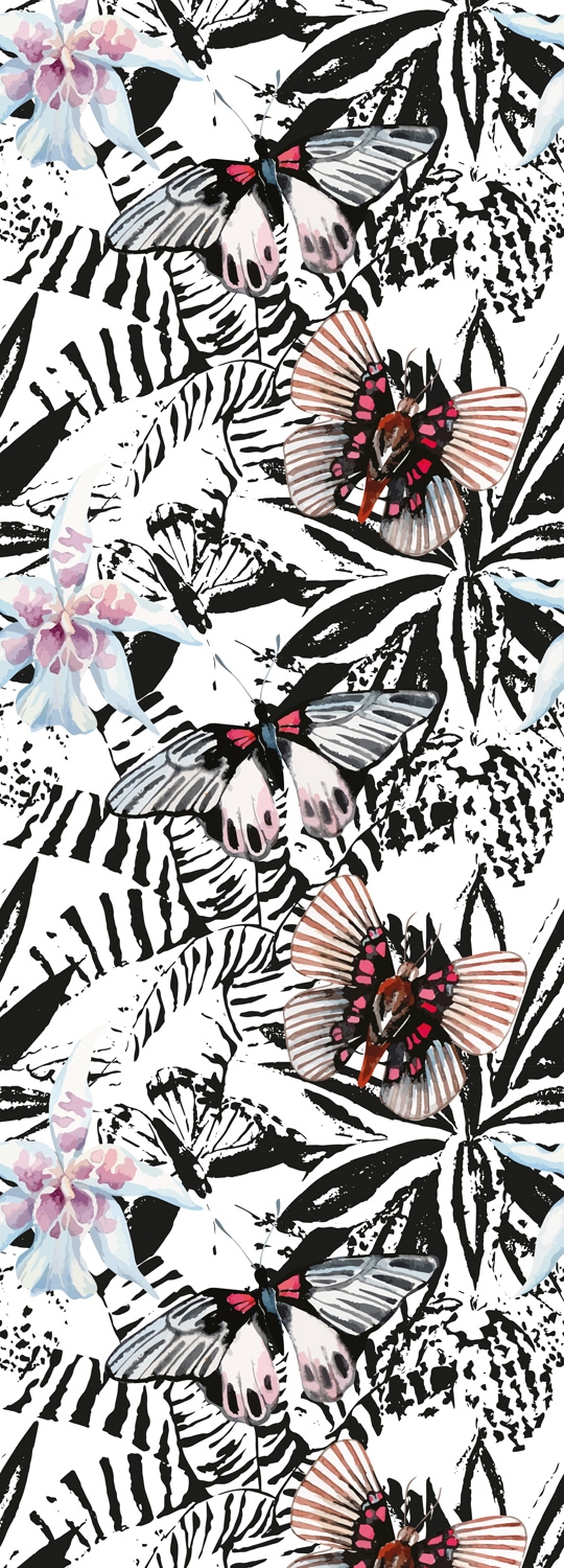 queence Vinyltapete »Anthony«, bedruckt-Motiv-botanisch-floral-gemustert-natürlich, 90x250cm, selbstklebend, kinderleichte Anbringung, Sticker queence Vinyltapete »Anthony«, bedruckt-Motiv-botanisch-floral-gemustert-natürlich, 90x250cm, selbstklebend, kinderleichte Anbringung, Sticker von queence