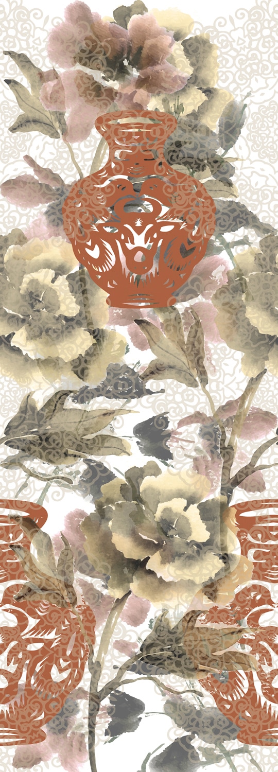 queence Vinyltapete »Charles«, bedruckt-Motiv-botanisch-floral-gemustert-natürlich, 90x250cm, selbstklebend, kinderleichte Anbringung, Sticker queence Vinyltapete »Charles«, bedruckt-Motiv-botanisch-floral-gemustert-natürlich, 90x250cm, selbstklebend, kinderleichte Anbringung, Sticker von queence