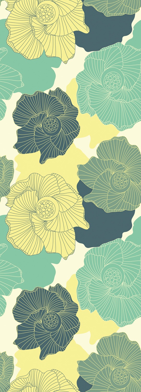queence Vinyltapete »Matt«, bedruckt-Motiv-botanisch-floral-gemustert-natürlich, 90x250cm, selbstklebend, kinderleichte Anbringung, Sticker queence Vinyltapete »Matt«, bedruckt-Motiv-botanisch-floral-gemustert-natürlich, 90x250cm, selbstklebend, kinderleichte Anbringung, Sticker von queence
