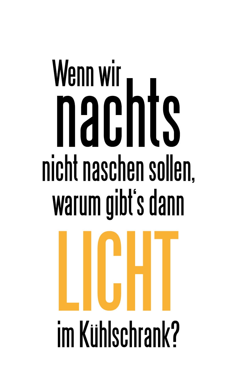 queence Wanddekoobjekt »Naschen und Licht im Kühlschrank«, Stahlschild mit Spruch, Wanddekoration für Küche, Speisezimmer von queence