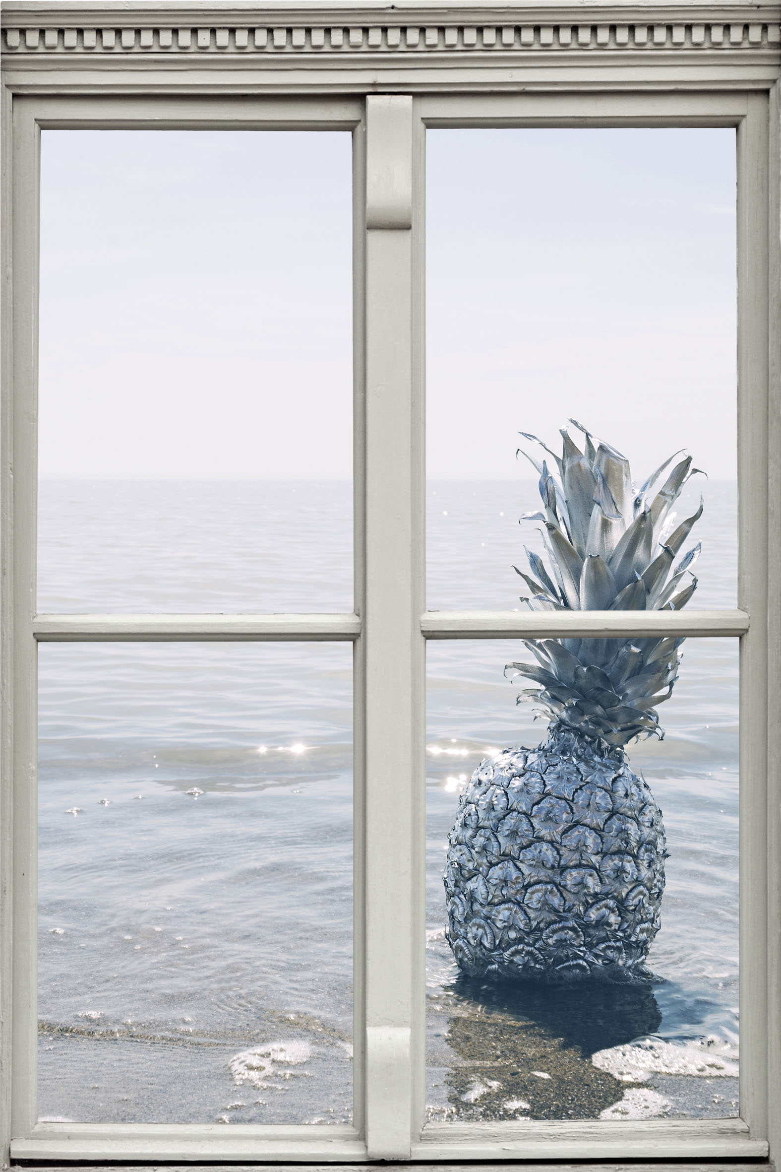 queence Wandsticker »Ananas«, Wandsticker, Wandbild, selbstklebend, 3D, Fenster von queence