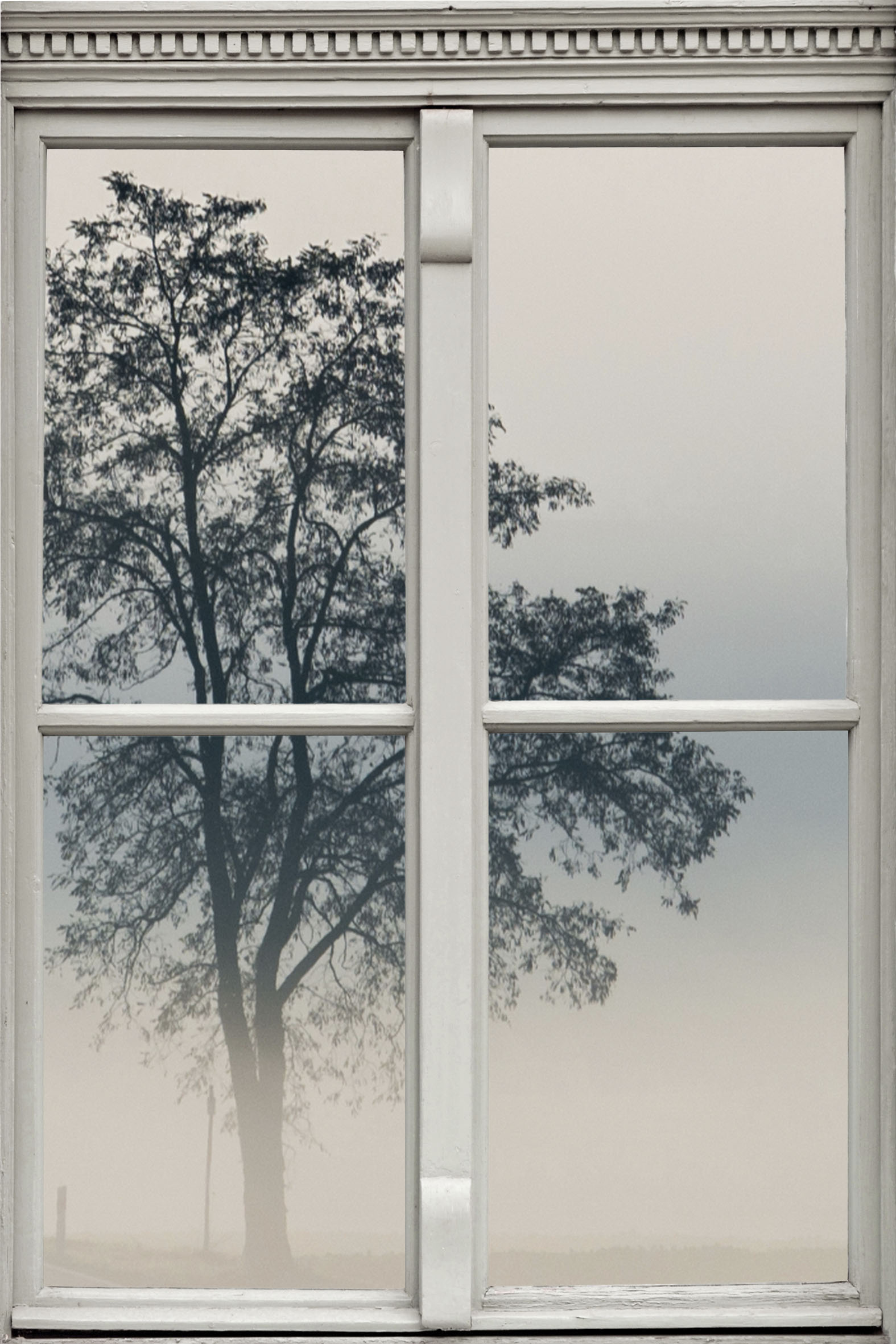 queence Wandsticker »Nebel«, Wandsticker, Wandbild, selbstklebend, 3D, Fenster von queence