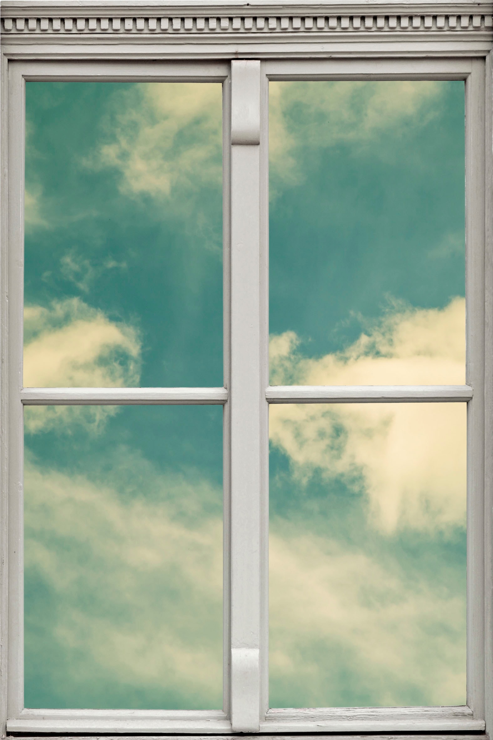 queence Wandsticker »Wolkenhimmel«, Wandsticker, Wandbild, selbstklebend, 3D, Fenster von queence