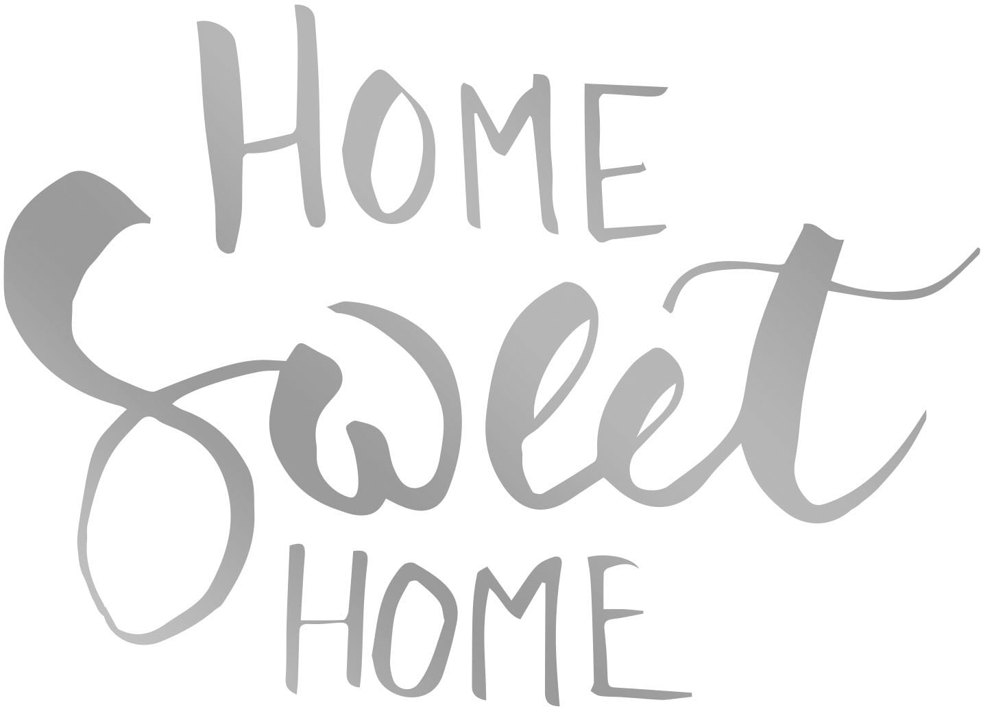 queence Wandtattoo »HOME SWEET HOME«, (1 St.) von queence