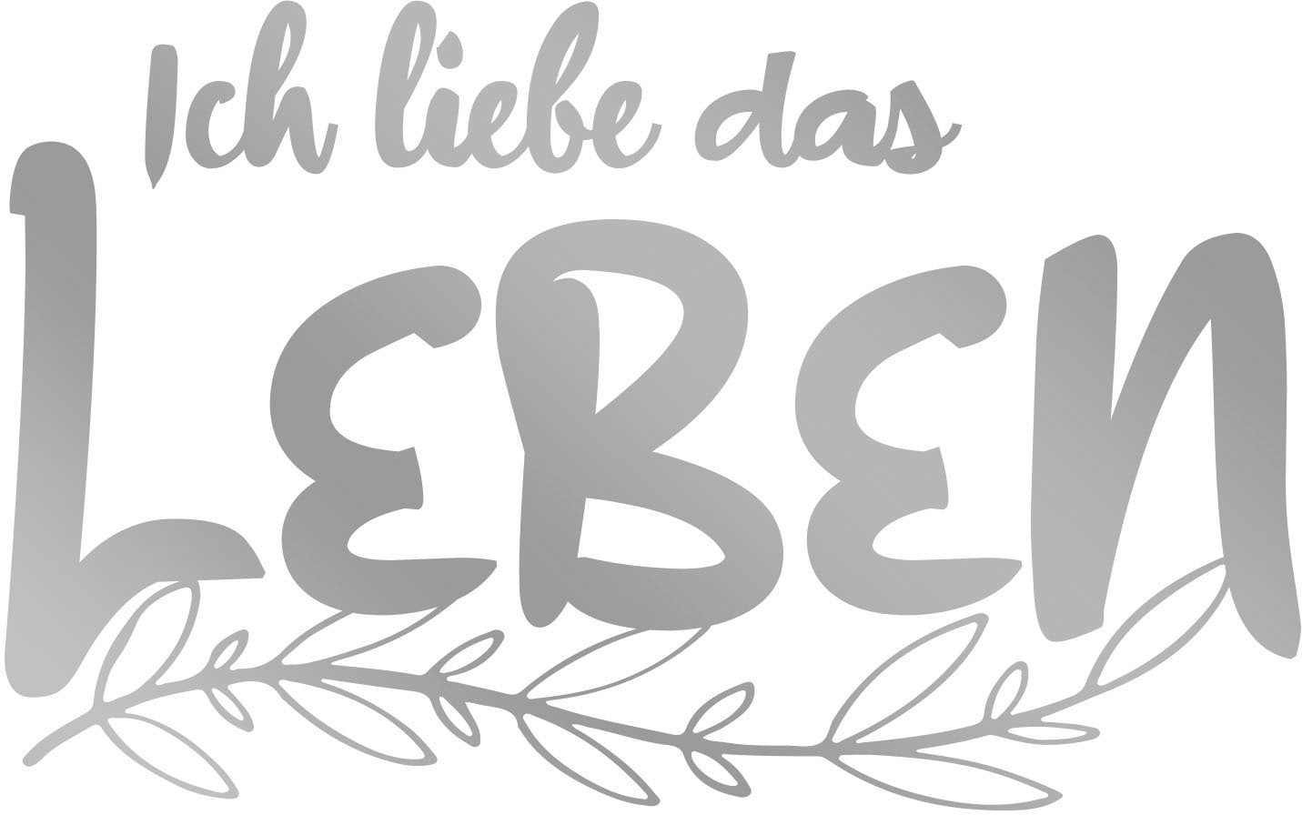 queence Wandtattoo »ICH LIEBE DAS LEBEN«, (1 St.) von queence