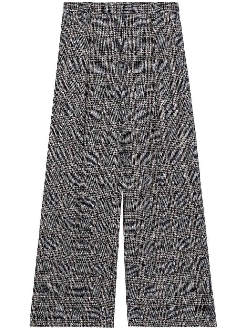 rag & bone Bennet plaid wide-leg trousers - Black von rag & bone