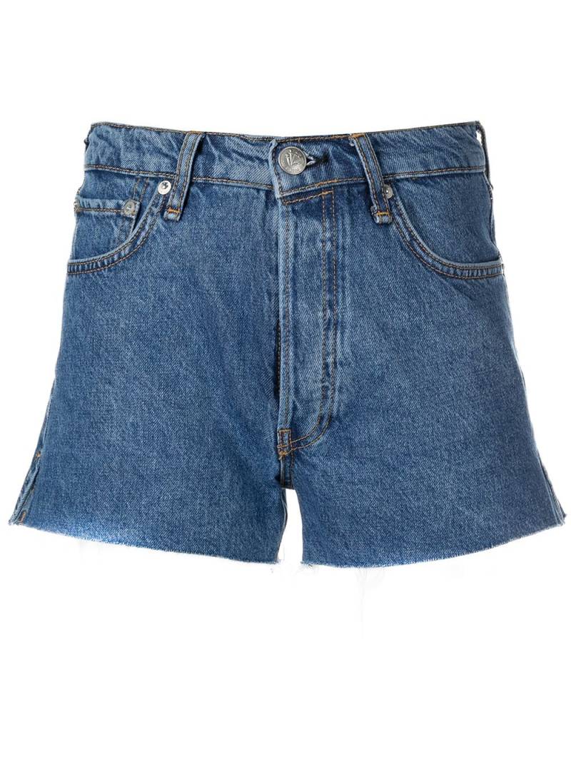 rag & bone Bitty high-waist denim shorts - Blue von rag & bone