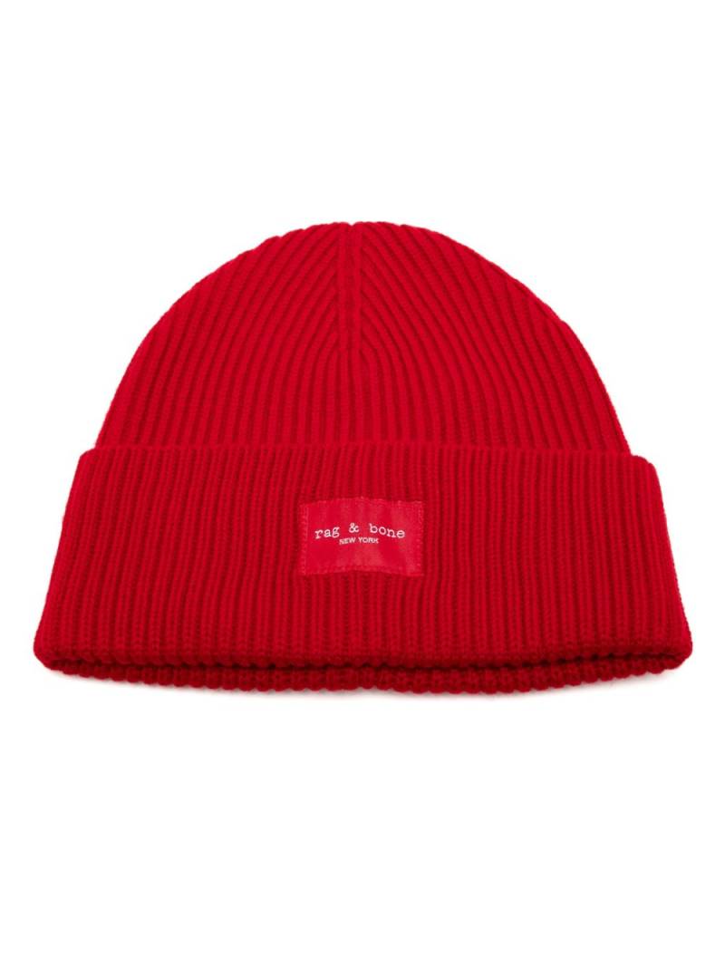 rag & bone Blake beanie - Red von rag & bone