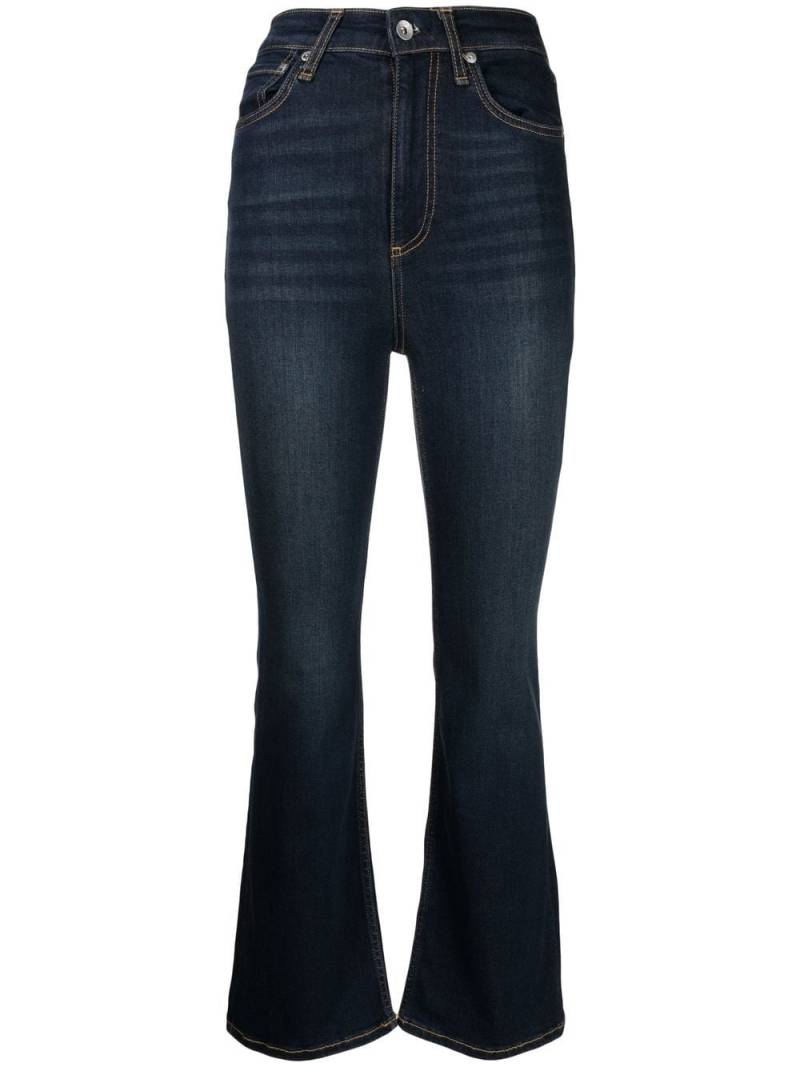 rag & bone Casey high-rise flared jeans - Blue von rag & bone