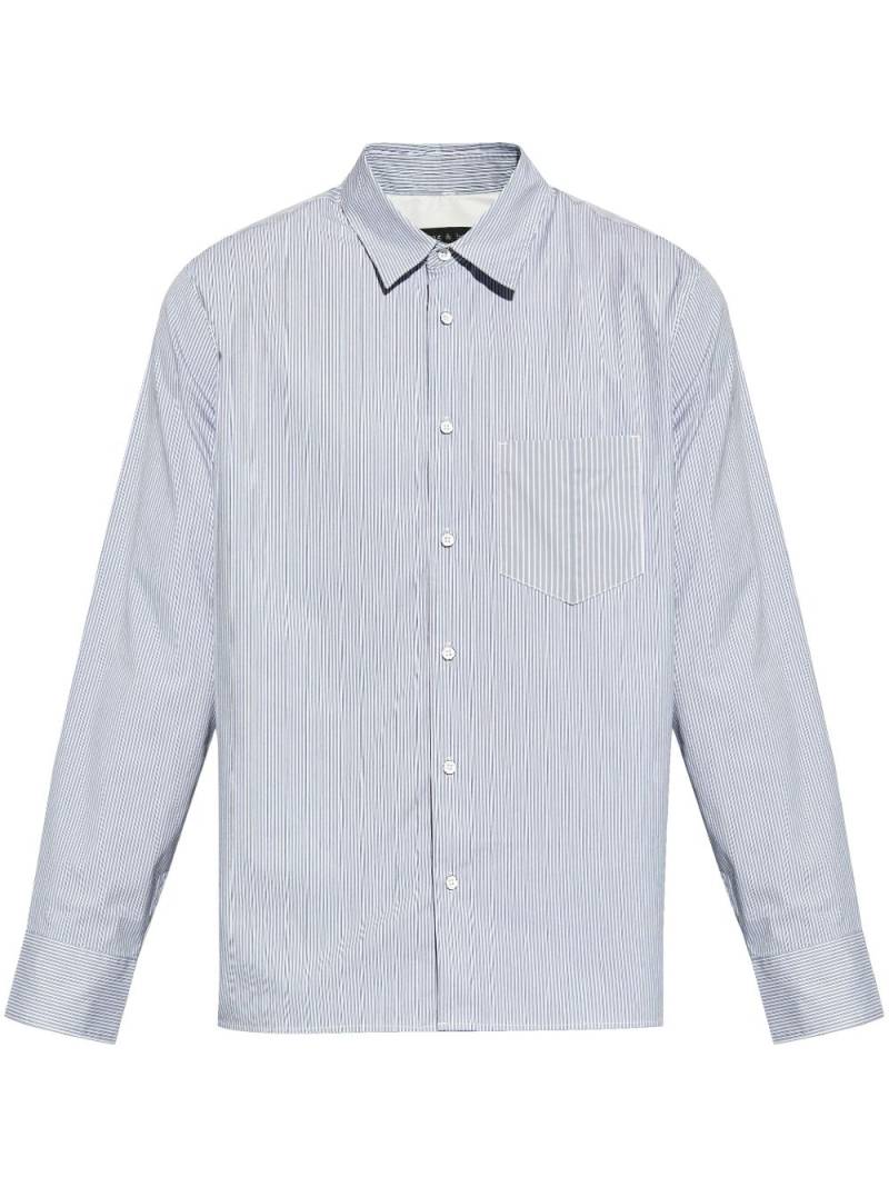 rag & bone Dalton striped shirt - Blue von rag & bone